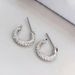 Hoop Full Diamond Earrings For Women Elements Crystal Earrings_ipsvogv.com