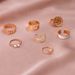 Hot Selling New Drop Oil Style Hollowed Out Butterfly Fashionable Pearl 7-piece Ring Set_ipsvogv.com