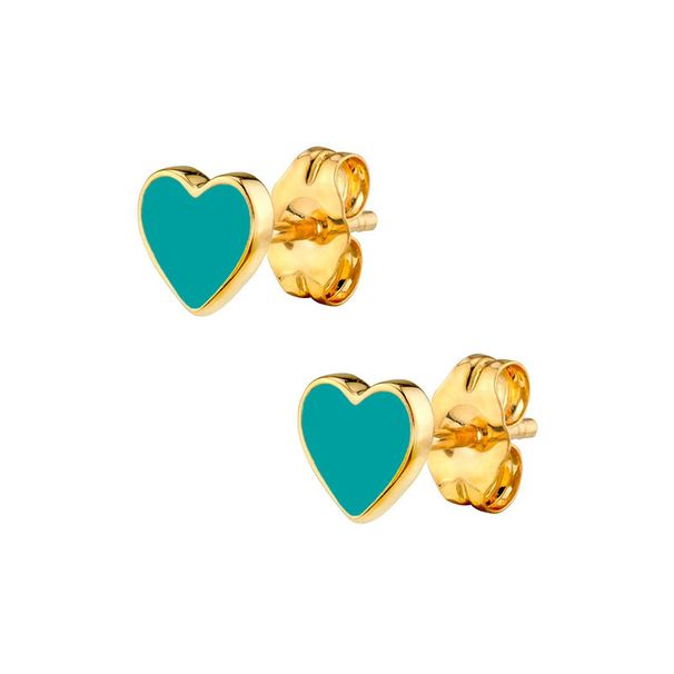 Women's Jewelry S925 Silver Needle Light Blue Earrings Earrings Female Love Geometric Sweet Style Drop Glue Enamel Earrings_ipsvogv.com