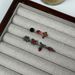 Unisex Dark Spider Web Red Diamond Cross Heart Chain Ear Bone Studs For Women Niche Sweet Design Hot Girl Earrings_ipsvogv.com