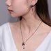 Freshwater Pearl Ruby Necklace Clavicle Chain Trendy Original Necklace Silver Dark Style Skull Pendant Female_ipsvogv.com