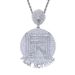 Men's Hip Hop Lion Pendant Necklace - Fear Nothing Statement Jewelry With Zircon Accents, Adjustable 51-80cm Chain (Silver/Gold Two-Tone Options)_ipsvogv.com