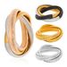 Women's Jewelry Three Layer Elastic Bracelet Stainless Steel K Gold Plated Bracelet HipHop Element Jewelry Wire Diameter 12MM_ipsvogv.com