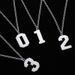 stainless steel trend Arabic numerals titanium steel non fading jewelry high end niche autumn and winter necklace_ipsvogv.com