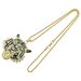 Hip Hop Exaggerated Green Eyes Tiger Head Necklace for Men's Cool Nightclub Bounce Accessories Pendant_ipsvogv.com