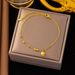 Exquisite Mini Love Anklet Women's Design Sense Of Advanced Simplicity, Coldness And Gold-plated Qixi_ipsvogv.com