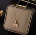 Rose Gold Lucky Elephant Necklace, Female Titanium Steel Trendy Internet Celebrity, Cute Student Pendant, Decorative_ipsvogv.com