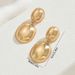 Geometric luxury style women's with personalized fashion OL round ball design electroplated alloy earrings for women_ipsvogv.com