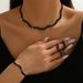 Hot Selling Women Necklace Hand Earrings Wedding Jewelry Three Piece Set_ipsvogv.com