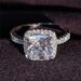 Moonso Luxury Fashion Fat Square Women's Colorful Treasure Diamond Ring Exaggerated Daily Order R820_ipsvogv.com