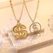 Exaggerated Hip-hop, Domineering, Bold US Dollar Symbol, Alloy Necklace Set With Diamonds, Personalized Trendy Men's_ipsvogv.com