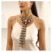 Exaggerated necklace, ethnic style pearl, multi-layer tassel necklace accessories 9020_ipsvogv.com