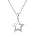 Five Pointed Star Zircon Pendant Necklace Sterg Sier_ipsvogv.com