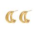 Unisex Geometric Earrings For Women High End Small Accessories Niche Stainless Steel Earrings Hot Selling_ipsvogv.com