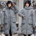Women's Clothing thickened bread jacket down cotton padded jacket women's loose winter coat mid length over the knee cotton jacket_ipsvogv.com
