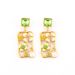 New Chinese flower oil painting series enamel colored women's ethnic style earrings, summer high-end feeling_ipsvogv.com