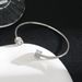 Titanium Steel Women's G-letter Double Cylinder Mud Drill Opening Bracelet, Threaded Band With Drill, Hand Jewelry_ipsvogv.com