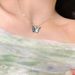 Colorful Butterfly Pendant With Collar Chain For Women's 2023 New Trendy Fashion Personalized Accessories Light Luxury_ipsvogv.com