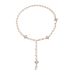 Ins Cold Wind Cross Pendant Long Fashion Pearl Tassel Clavicle Chain Necklace_ipsvogv.com