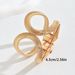Minimalist exaggerated style women's wristband with personalized spring folding and winding design, niche bracelet_ipsvogv.com