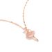 version of the ballet girl necklace design rose gold titanium steel lip chain collarbone chain temperament personality trend beautiful_ipsvogv.com