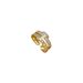 【 Real Gold 】 T Zirconium Chain Full Diamond with Adjustable Opening, Simple Handmade Ring, Couple's Pair Ring_ipsvogv.com