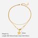 14K Gold Plated Double Layer Star Necklace - Geometric Clavicle Chain For Women, Ins Style Design_ipsvogv.com