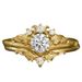 Sanjie's New Tem Floral Ring Gold-plated Zircon Branch Crown, Paired With Ins Jewelry For Women_ipsvogv.com