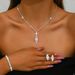 Women’s Jewelry Set Fashion Fashion Full Diamond Jewelry Set New Shiny Zircon Wedding Party Necklace Earrings Bracelet Set Party Wear_ipsvogv.com