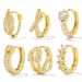 Women's Jewelry Earrings Versatile And Fashionable Leaf Paved Zircon Ear Clips Light Luxury And High End Temperament K Gold Plated Earrings_ipsvogv.com