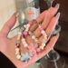 Summer Dopamine Starfish Beaded Bracelet For Women, Simple And Fashionable, Niche Design, Versatile, Ins, High End Hand Jewelry Trend_ipsvogv.com