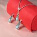 Wind Set Pattern Blue Crystal Jewelry Turquoise Gourd Necklace Earrings_ipsvogv.com
