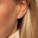 Unisex Hot Sales Real Gold Brass Electroplating Temperament Smooth Small Round Bead Five Pointed Flower Earrings Earring Set_ipsvogv.com