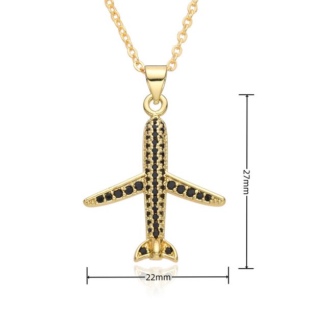 New Products Ins Style Hot Selling Fashion Personality Aircraft Aircraft Female Pendant Necklace_ipsvogv.com