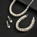 Bridal Wedding Jewelry Necklace Earrings Bracelet Pearl Elegant Set Dress Accessories_ipsvogv.com