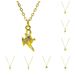 Hot Selling Copper Plated Gold Necklace Pendant Aladdin Magic Lamp Bell Niche Design_ipsvogv.com
