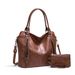 2024 new women's bag, European and American portable large bag tote bag, soft leather large-capacity shoulder messenger women's bag_ipsvogv.com