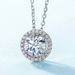 hot Collection Full Of Colorful Gemstones Moissanite Necklace Female S925 Silver D Grade Moissanite Clavicle Chain Simple And Fashionable_ipsvogv.com