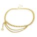 European And American Jewelry New Clothing Accessories Big Thick Chain Queen Head Pendant Personalized Versatile Waist Chain Spice Girl Decoration_ipsvogv.com