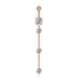Women's Jewelry Zircon Tassel Belly Button Ring Belly Button Nail Piercing Jewelry_ipsvogv.com