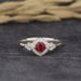 Sanjie's New Platinum Handmade Art Minimalist Colorful Zircon Jewelry Small Fresh Red Diamond Ring For Women_ipsvogv.com