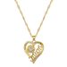 】 Love 【 Flower Letter Light Luxury Charm Gorgeous Full Diamond Necklace Women's Versatile Clavicle Titanium Steel Chain 【 】_ipsvogv.com