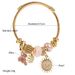 DIY Panjiaduola Stainless Steel Beaded Fashion Bear Sun Diamond Pendant Adjustable Bracelet_ipsvogv.com
