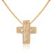 Japanese Popular Trend Inlaid Pendant D-chain Cross Luxurious Full Diamond Detachable Necklace_ipsvogv.com
