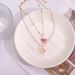 Double Layer Pearl With Bead Chain Bow Shell Other Accessories, Simple And Versatile Necklace_ipsvogv.com