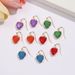 Fashion temperament colored crystal gem diamond earrings necklace clavicle chain personality niche jewelry set female_ipsvogv.com