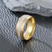 New Titanium Steel Fashionable Plain Frosted Two Tone Men's Ring, Couple Ring_ipsvogv.com