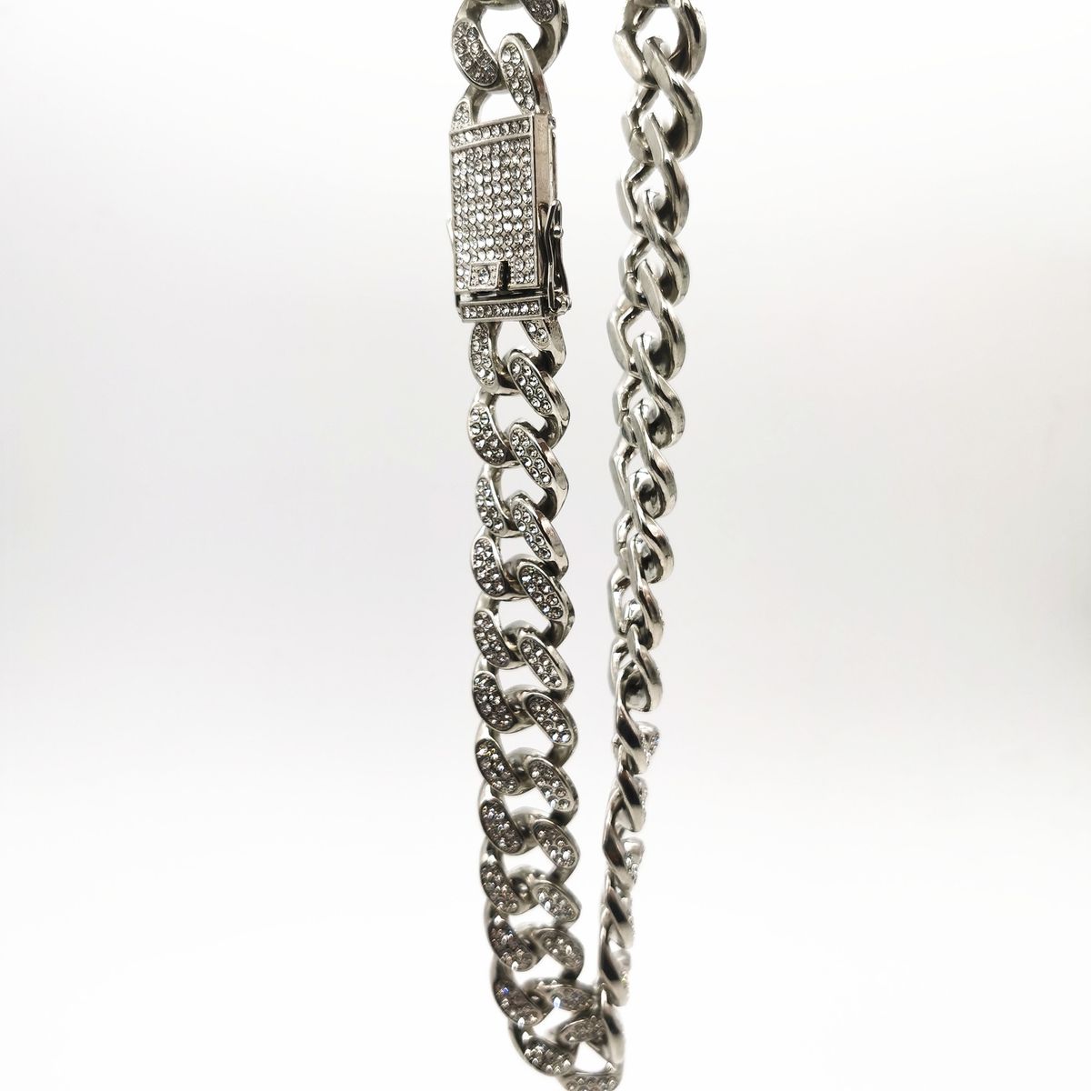Men’s Jewelry Set Fashion Hip Hop Trendy Cuban Chain Diamond Bracelet 20 Mm Full Diamond Hiphop Jewelry Necklace For Men And Women_ipsvogv.com