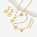 Ins Fresh And Sweet Niche Flower Earrings Necklace Jewelry Simple Inlaid Mother Of Pearl Bracelet Versatile Accessories For Women_ipsvogv.com