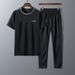 Men's Clothing Middle aged and elderly sports suits men's summer casual suits men's dad's summer short sleeved trousers factory direct sales_ipsvogv.com